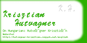 krisztian hutvagner business card